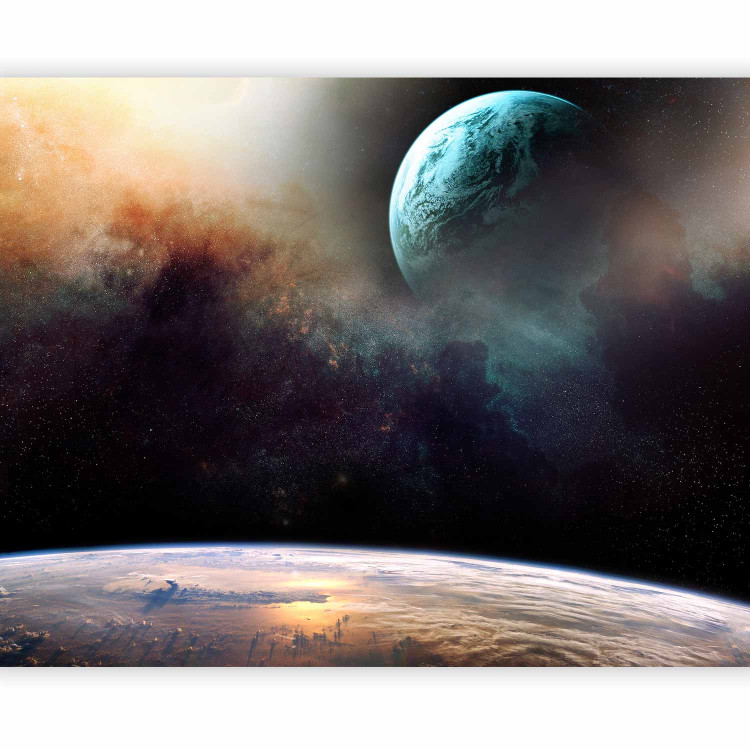 Photo Wallpaper Space - Landscape with Space and Dark Sky with a View of the World 60602 additionalImage 1