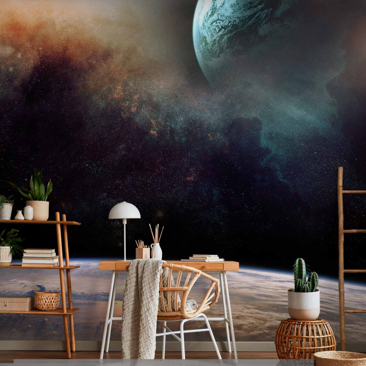 Photo Wallpaper Space - Landscape with Space and Dark Sky with a View of the World 60602 additionalImage 4