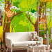 Wall Mural Fairy World - Jungle with monkeys on vines among trees for children 61202 additionalThumb 3