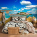 Wall Mural Deserted Island - Landscape with turquoise water, rocks, and palm trees 61702 additionalThumb 2