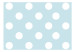 Photo Wallpaper Tiny White Polka Dots - Monolithic Design of White Dots on Blue Background 64802 additionalThumb 1