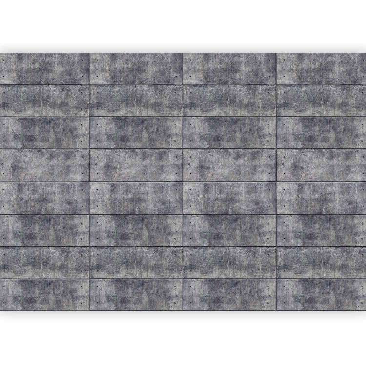 Wall Mural Grey fortress - background with regular rectangles with concrete texture 91902 additionalImage 1