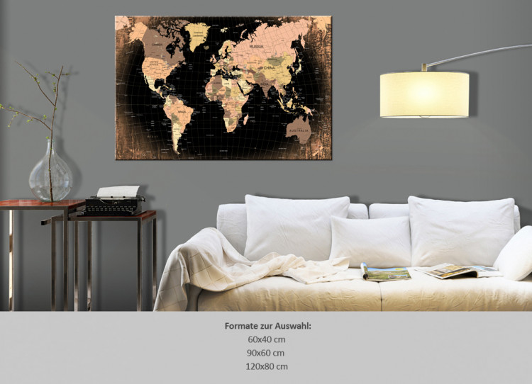 Decorative Pinboard Planet Earth [Cork Map] 94302 additionalImage 7