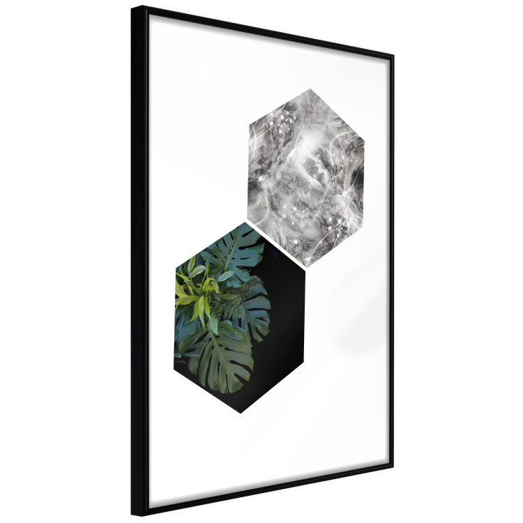 Wall Poster Flowers with Marble - geometric abstraction with a botanical motif 114312 additionalImage 11