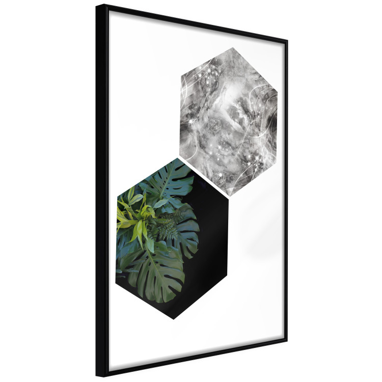 Wall Poster Flowers with Marble - geometric abstraction with a botanical motif 114312 additionalImage 10