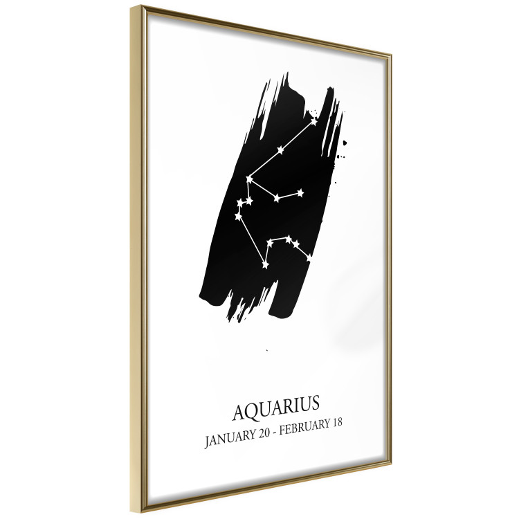 Wall Poster Zodiac signs: Aquarius - composition with star constellation and texts 114812 additionalImage 12