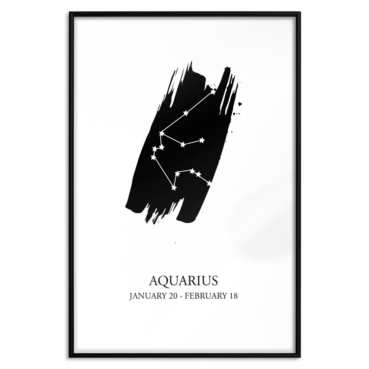 Wall Poster Zodiac signs: Aquarius - composition with star constellation and texts 114812 additionalImage 15