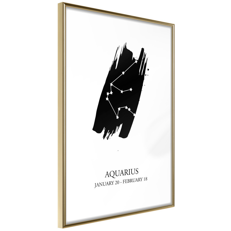 Wall Poster Zodiac signs: Aquarius - composition with star constellation and texts 114812 additionalImage 6