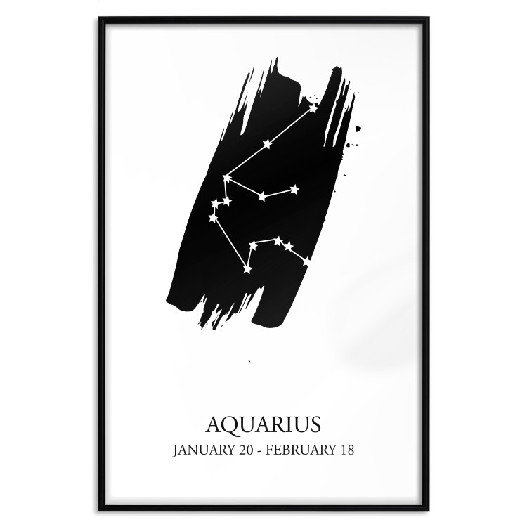 Wall Poster Zodiac signs: Aquarius - composition with star constellation and texts 114812 additionalImage 18