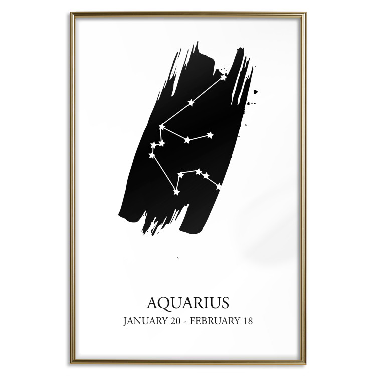 Wall Poster Zodiac signs: Aquarius - composition with star constellation and texts 114812 additionalImage 16