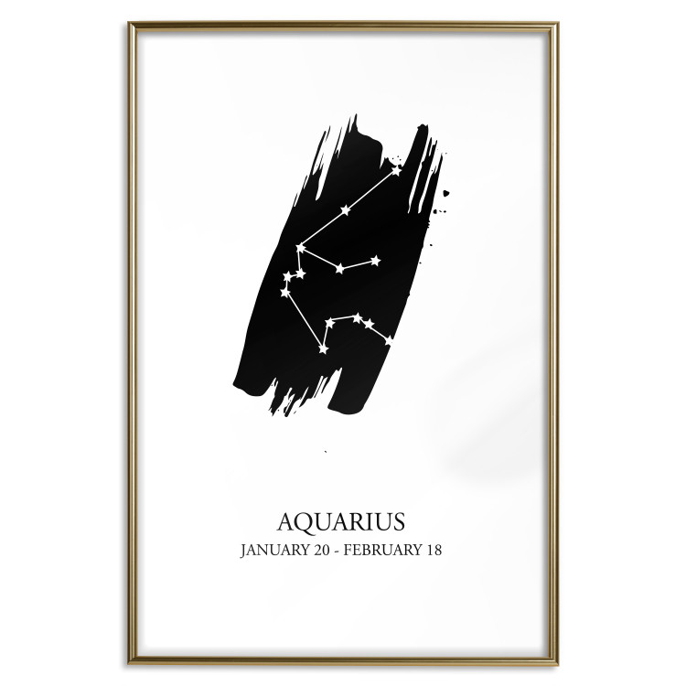 Wall Poster Zodiac signs: Aquarius - composition with star constellation and texts 114812 additionalImage 14