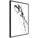 Poster Black splatter - black and white minimalist composition with splashes 115112 additionalThumb 8