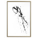 Poster Black splatter - black and white minimalist composition with splashes 115112 additionalThumb 14