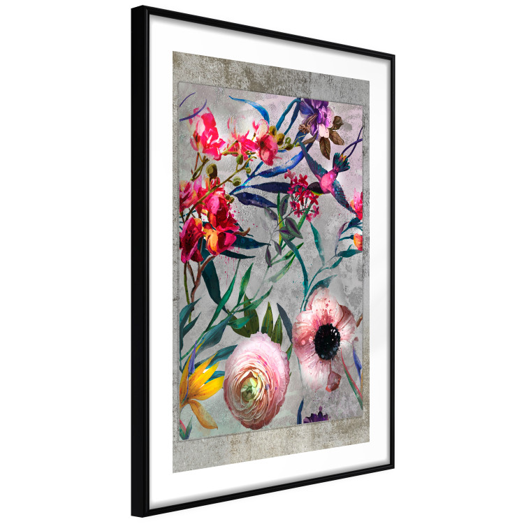 Poster Rustic Flowers - colorful retro composition with a floral motif 116312 additionalImage 11