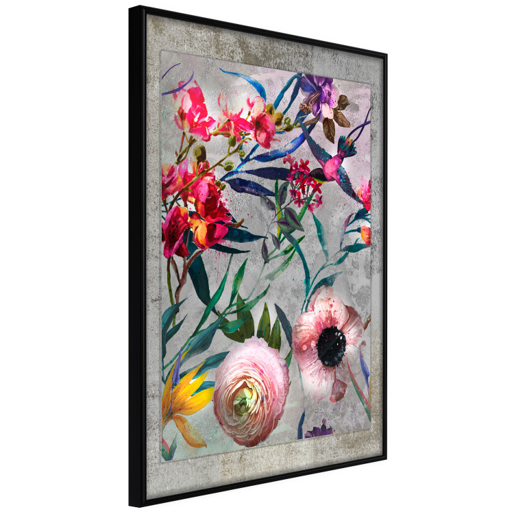 Poster Rustic Flowers - colorful retro composition with a floral motif 116312 additionalImage 10