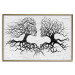 Poster Kiss of the Wind - black and white romantic abstraction with trees 117012 additionalThumb 20