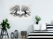 Poster Kiss of the Wind - black and white romantic abstraction with trees 117012 additionalThumb 23