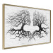 Poster Kiss of the Wind - black and white romantic abstraction with trees 117012 additionalThumb 14