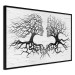 Poster Kiss of the Wind - black and white romantic abstraction with trees 117012 additionalThumb 12