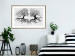 Poster Kiss of the Wind - black and white romantic abstraction with trees 117012 additionalThumb 15