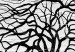 Poster Kiss of the Wind - black and white romantic abstraction with trees 117012 additionalThumb 10