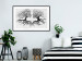 Poster Kiss of the Wind - black and white romantic abstraction with trees 117012 additionalThumb 6