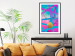 Wall Poster Obstacle Course - colorful geometric abstraction with golden accents 117912 additionalThumb 4