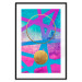 Wall Poster Obstacle Course - colorful geometric abstraction with golden accents 117912 additionalThumb 15