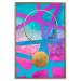 Wall Poster Obstacle Course - colorful geometric abstraction with golden accents 117912 additionalThumb 16