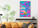 Wall Poster Obstacle Course - colorful geometric abstraction with golden accents 117912 additionalThumb 5