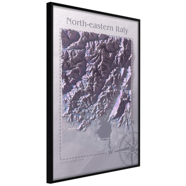 Wall Poster Isometric Map: Northeastern Italy - Italian mountains and texts 118512 additionalImage 13