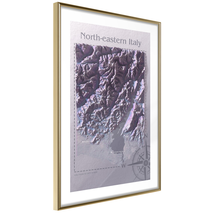 Wall Poster Isometric Map: Northeastern Italy - Italian mountains and texts 118512 additionalImage 11