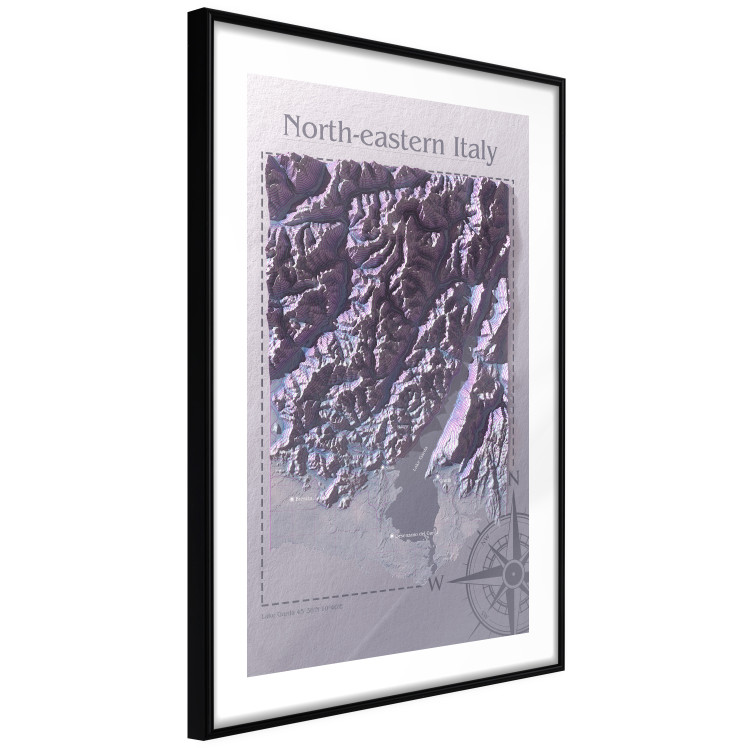 Wall Poster Isometric Map: Northeastern Italy - Italian mountains and texts 118512 additionalImage 7