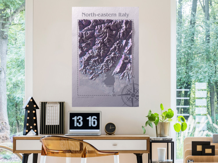 Wall Poster Isometric Map: Northeastern Italy - Italian mountains and texts 118512 additionalImage 14