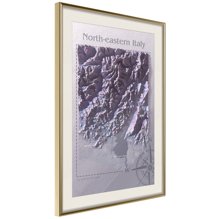 Wall Poster Isometric Map: Northeastern Italy - Italian mountains and texts 118512 additionalImage 12