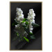 Wall Poster Lilacs at Night - composition of spring white flowers amidst deep black 121912 additionalThumb 16