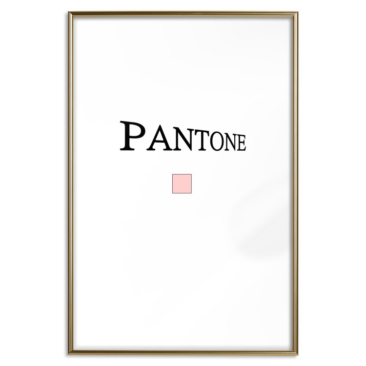Wall Poster Pantone - black English text with a geometric figure on a white background 122812 additionalImage 14