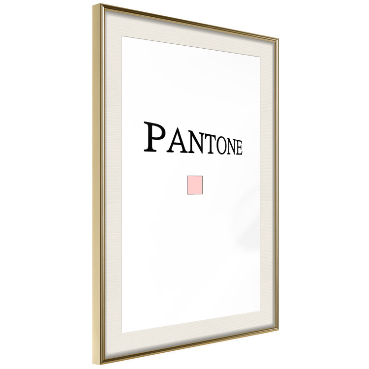 Wall Poster Pantone - black English text with a geometric figure on a white background 122812 additionalImage 2