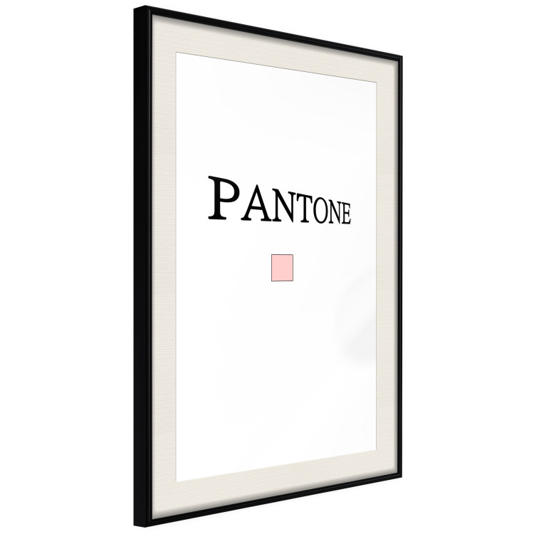 Wall Poster Pantone - black English text with a geometric figure on a white background 122812 additionalImage 3