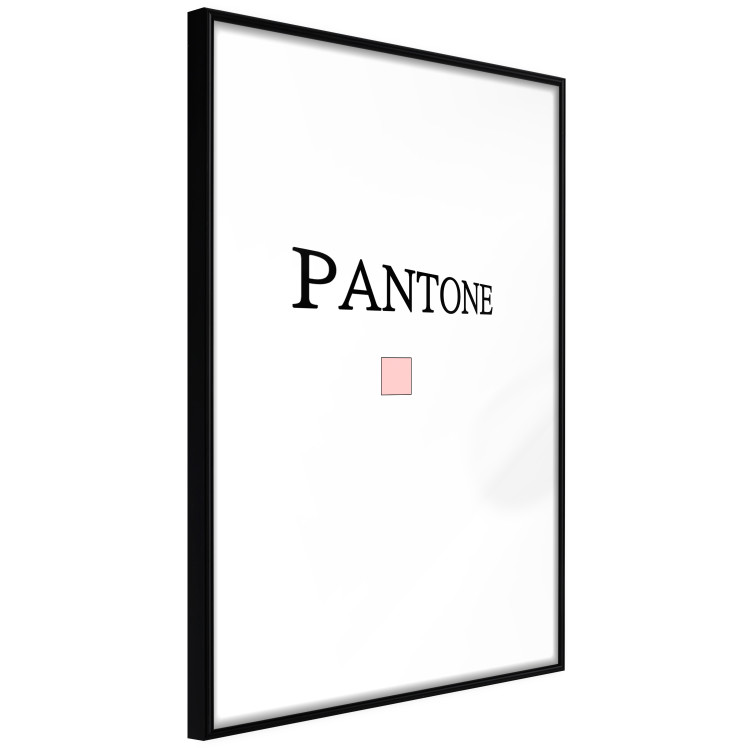 Wall Poster Pantone - black English text with a geometric figure on a white background 122812 additionalImage 11