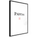 Wall Poster Pantone - black English text with a geometric figure on a white background 122812 additionalThumb 11