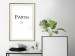 Wall Poster Pantone - black English text with a geometric figure on a white background 122812 additionalThumb 21