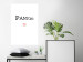 Wall Poster Pantone - black English text with a geometric figure on a white background 122812 additionalThumb 23