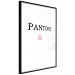 Wall Poster Pantone - black English text with a geometric figure on a white background 122812 additionalThumb 12