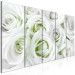 Canvas White rose buds - a composition with flowers and green accents 123212 additionalThumb 2