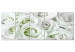 Canvas White rose buds - a composition with flowers and green accents 123212