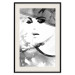 Poster Elegant Infatuation - black and white portrait of a woman in watercolor motif 123412 additionalThumb 27