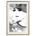 Poster Elegant Infatuation - black and white portrait of a woman in watercolor motif 123412 additionalThumb 25