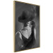 Wall Poster Black Elegance - elegant black and white portrait of woman with cigarette 123612 additionalThumb 12