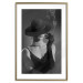 Wall Poster Black Elegance - elegant black and white portrait of woman with cigarette 123612 additionalThumb 14